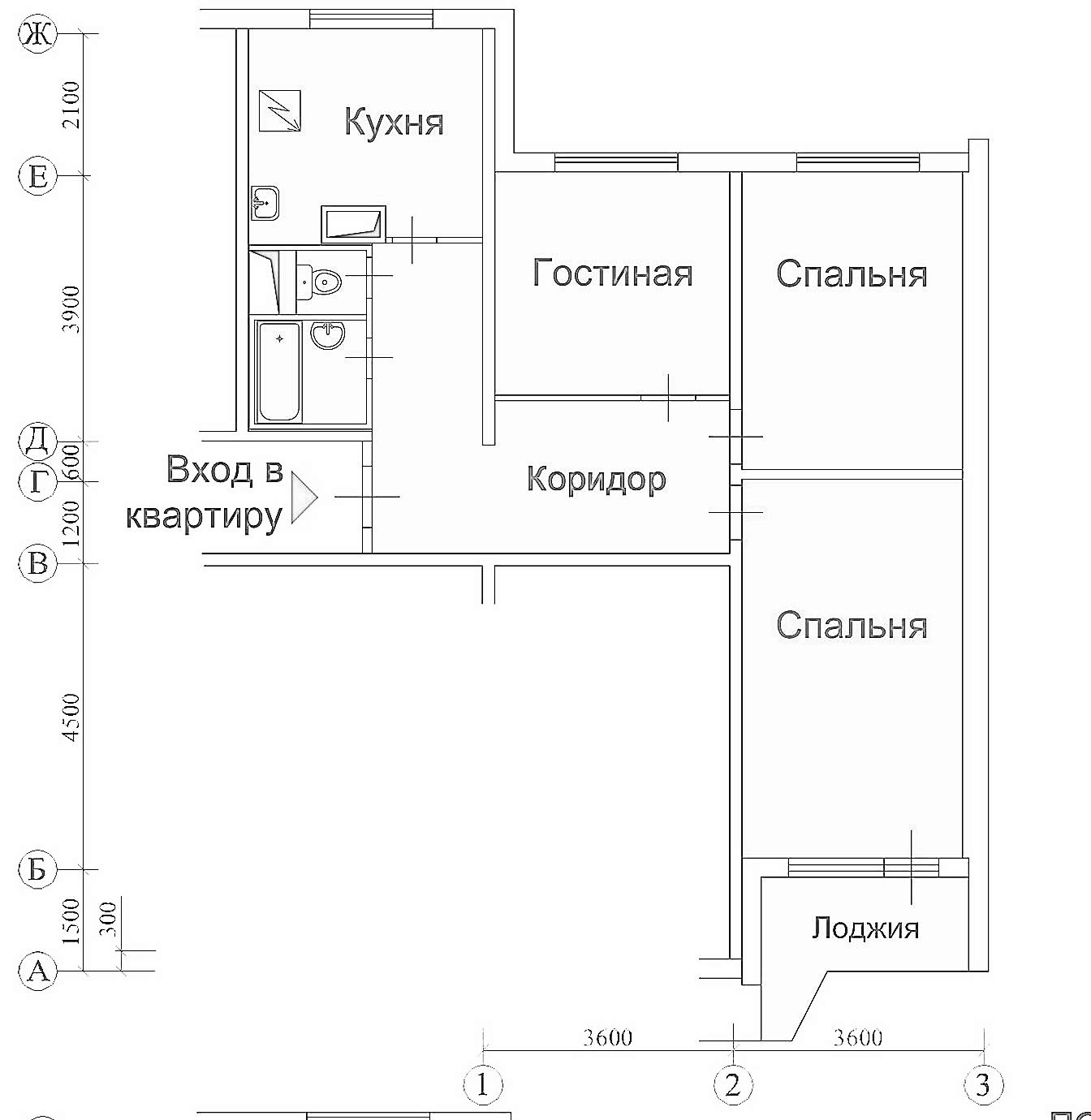 Размеры комнат в панельном доме