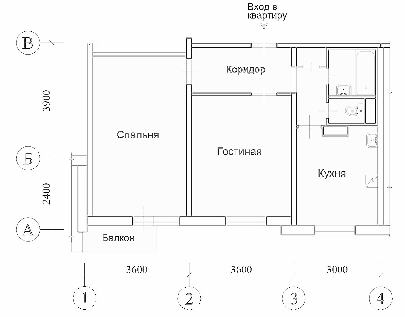 План 2 Х Комнатной Квартиры Панельного Дома