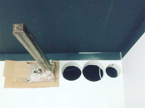 Сухое алмазное бурение стен