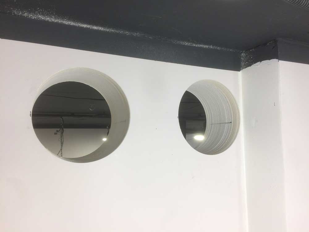 Сухое алмазное бурение стен