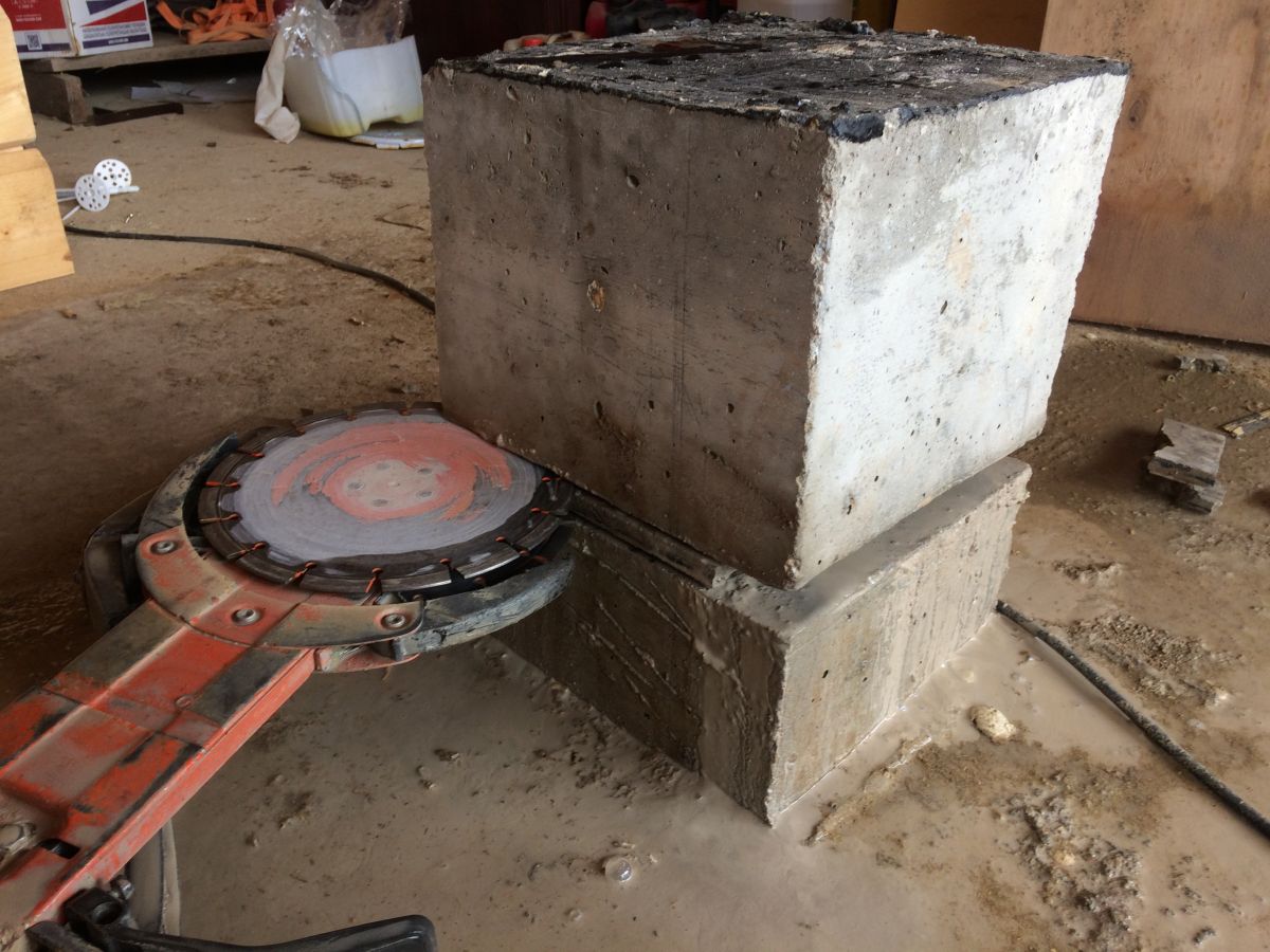 алмазная резка колонны