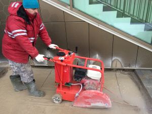 алмазная резка плиты